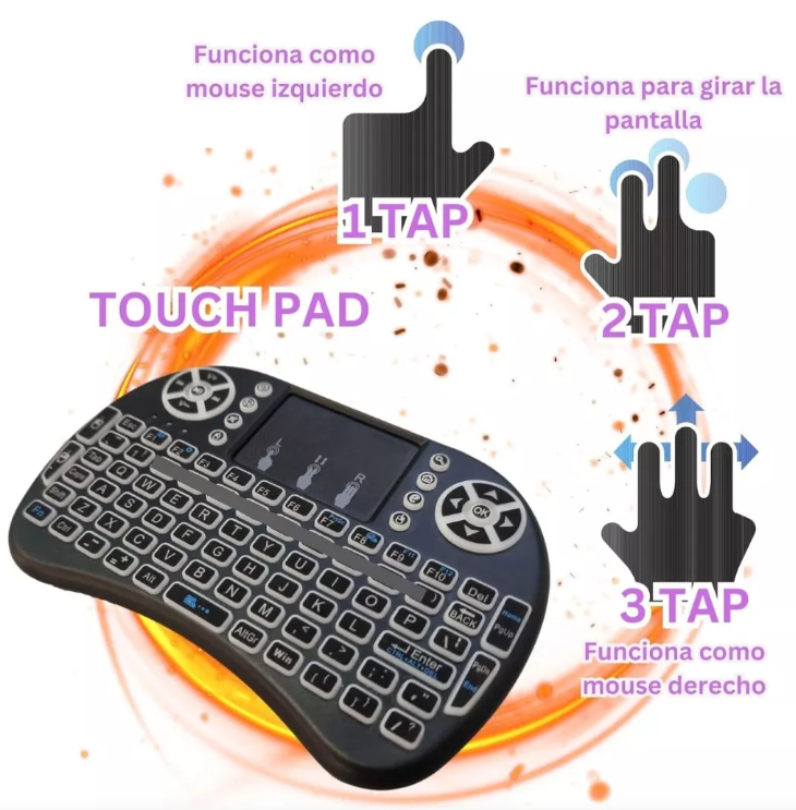 Mini Teclado Inalámbrico para Smart TV