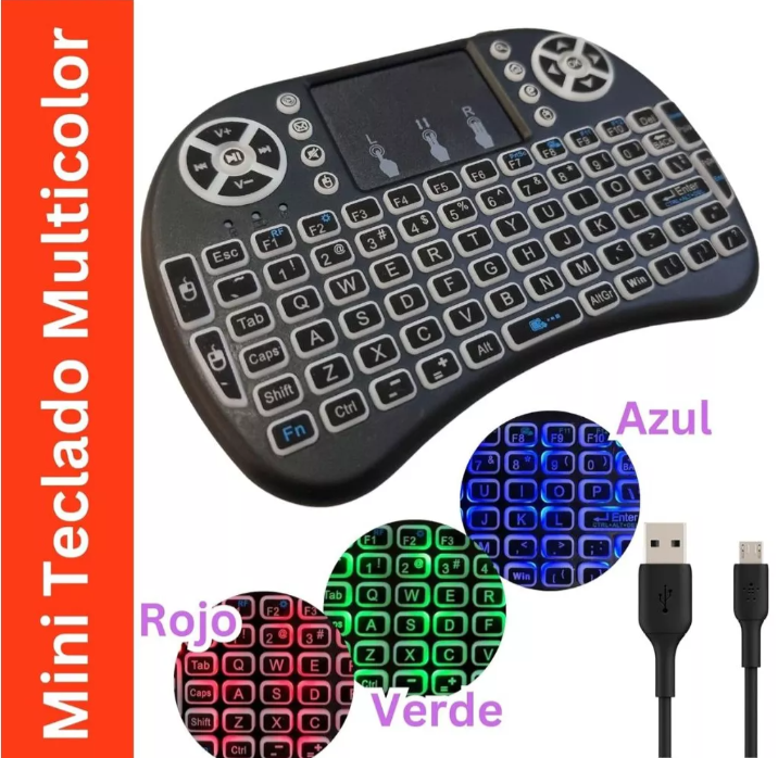 Mini Teclado Inalámbrico para Smart TV