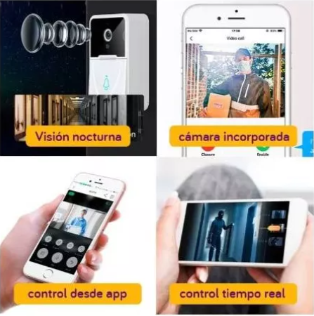 Timbre Inalámbrico Inteligente con Cámara HD
