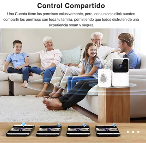 Timbre Inalámbrico Inteligente con Cámara HD