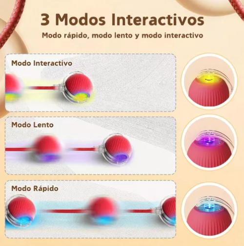 Pelota Inteligente Interactiva para Gatos