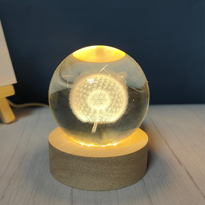 Lámpara Bola de Cristal 3D