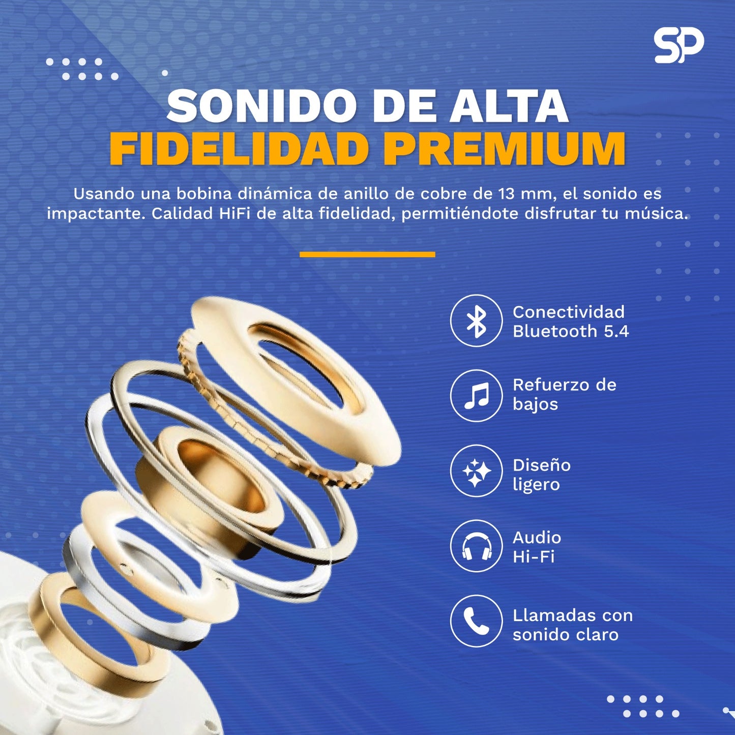 Auriculares Bluetooth A9 Pro con Pantalla Táctil