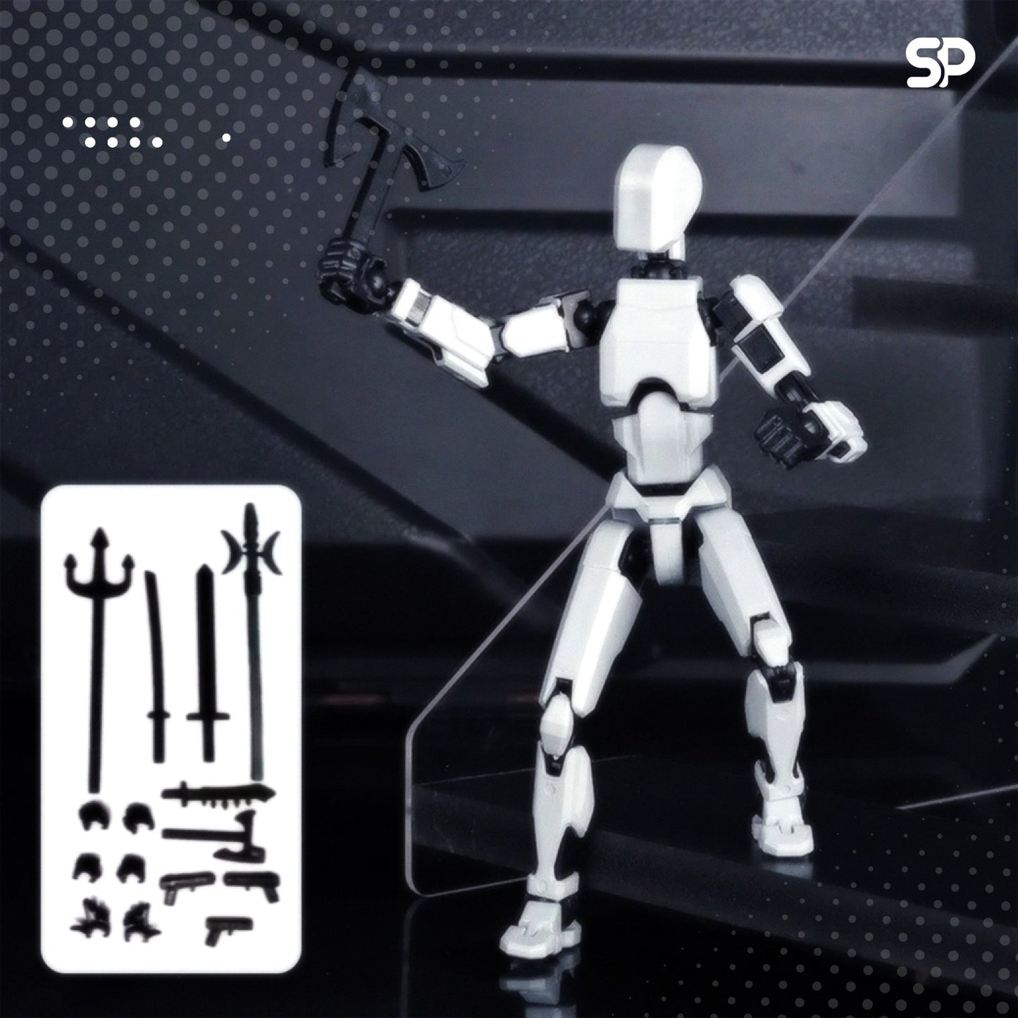 Figura 3D Robot Dummy13 Para Niños