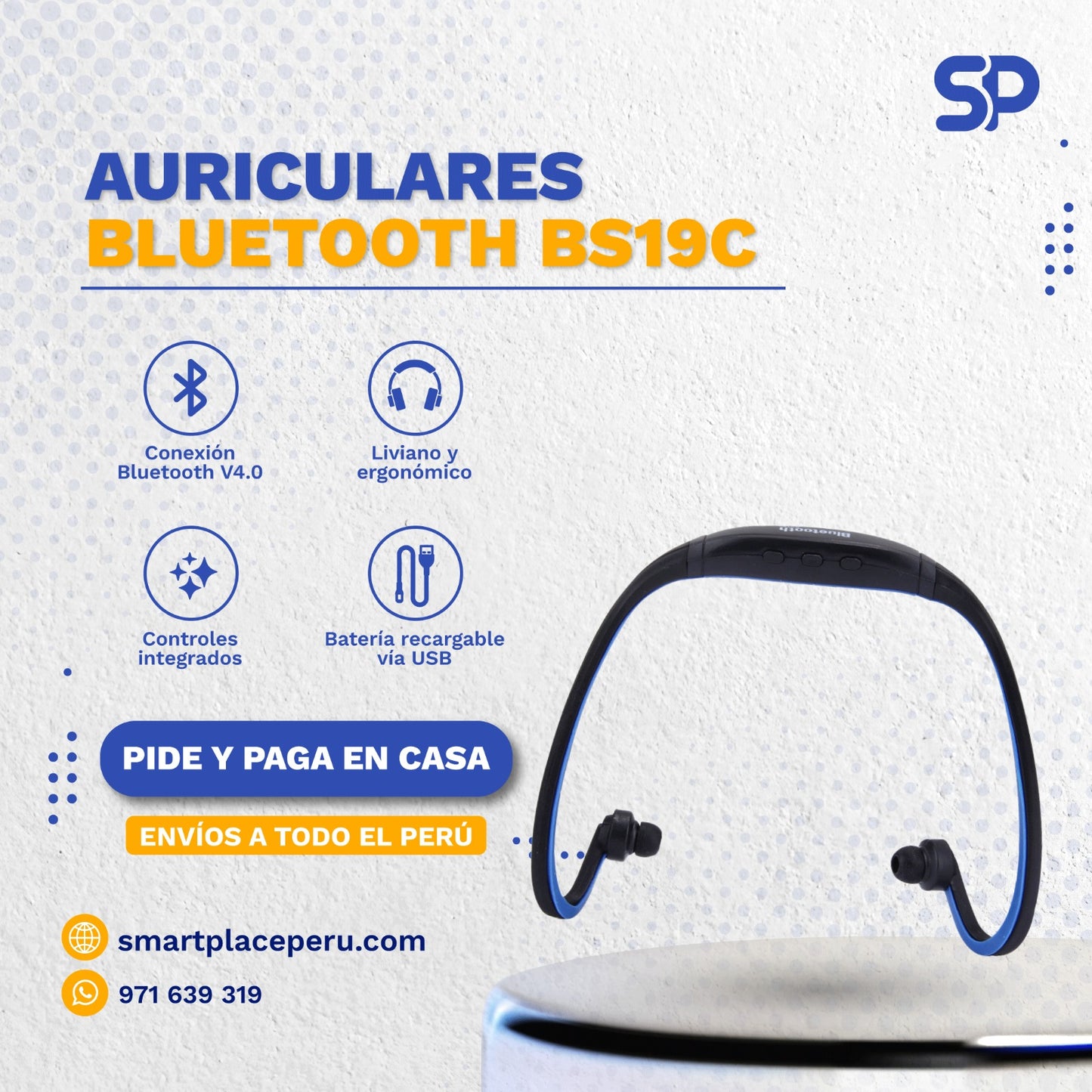 Auriculares Deportivos BS19C Bluetooth