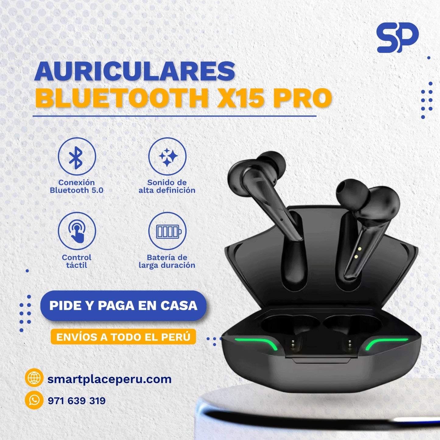 Auriculares Bluetooth X15 Pro