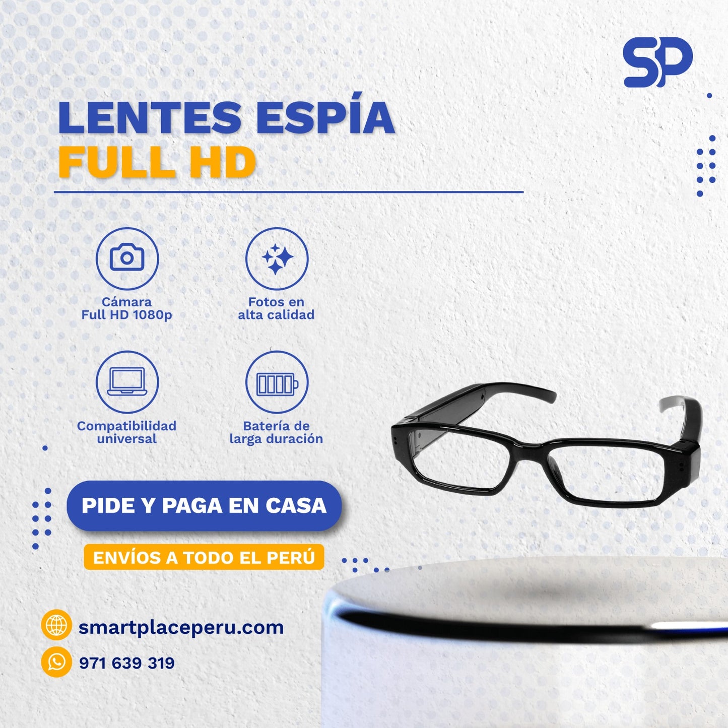 Lentes Espía Full HD 1080P