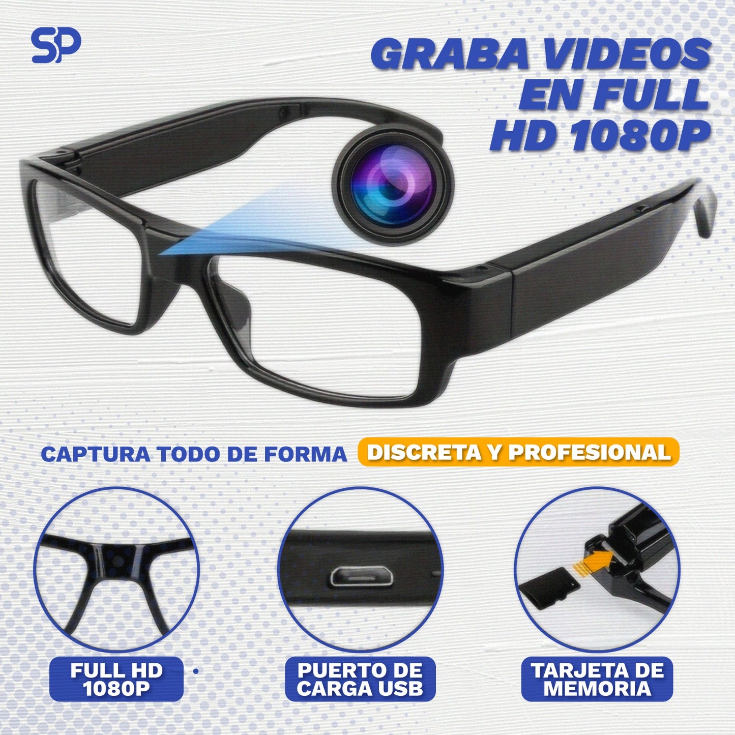 Lentes Espía Full HD 1080P