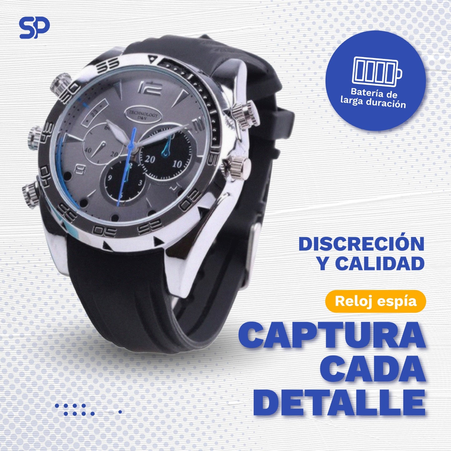 Reloj Espía inteligente con Visión Nocturna