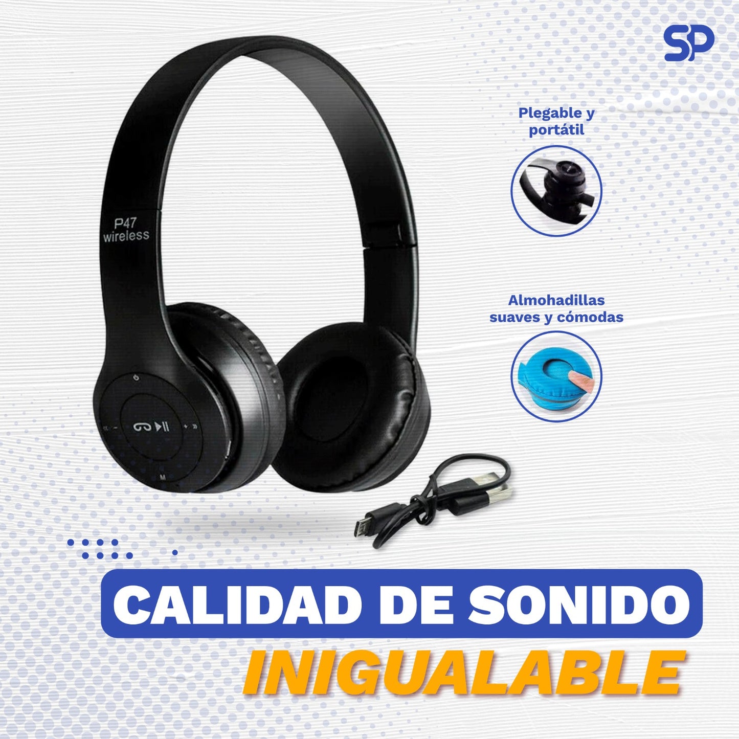 Auriculares Inalámbricos Plegables P47