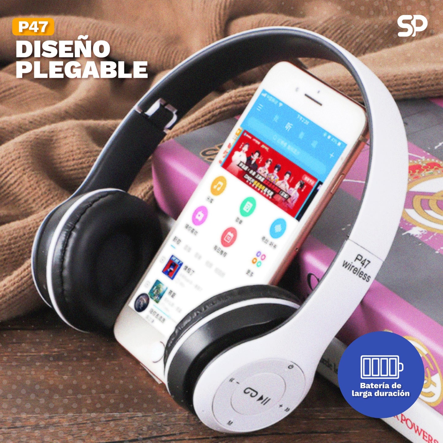 Auriculares Inalámbricos Plegables P47
