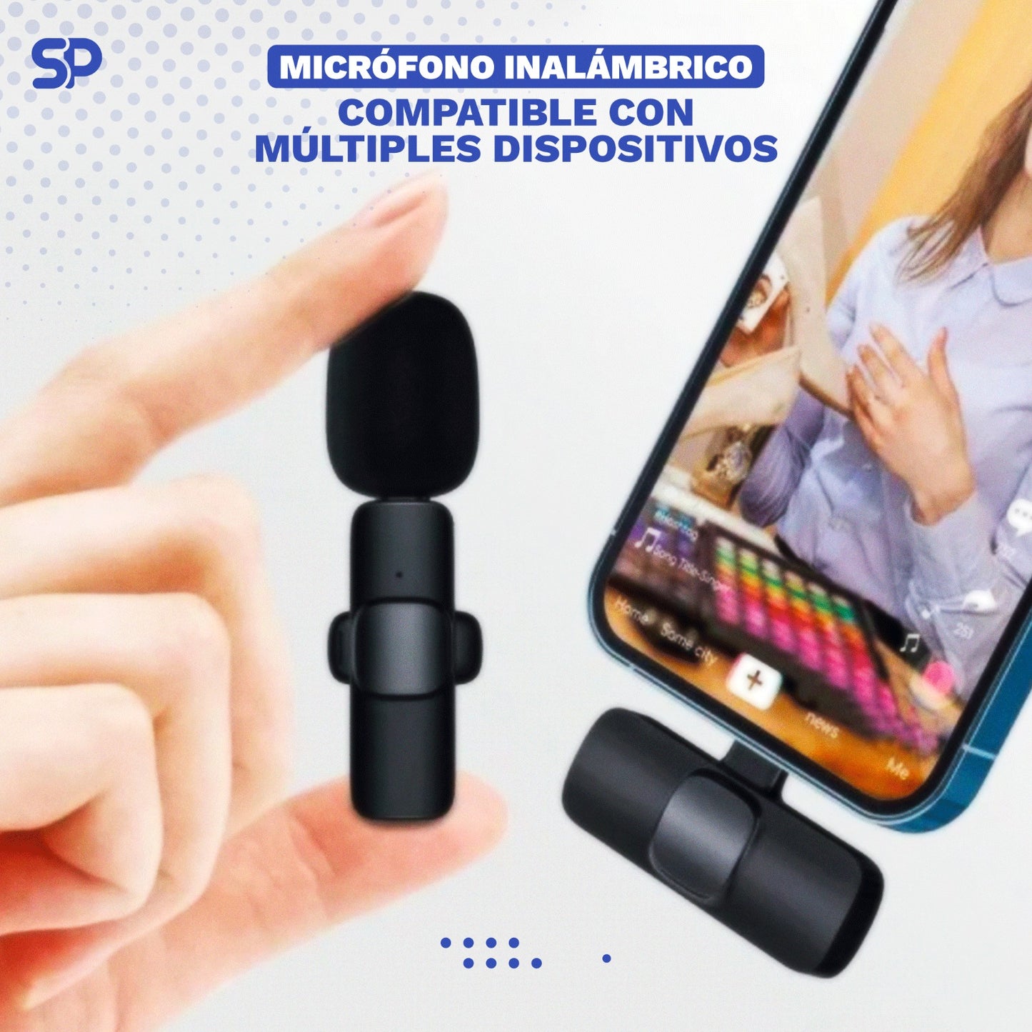 Promo Micro Infuencer: Mini Luz Led Portátil + Micrófono inalámbrico