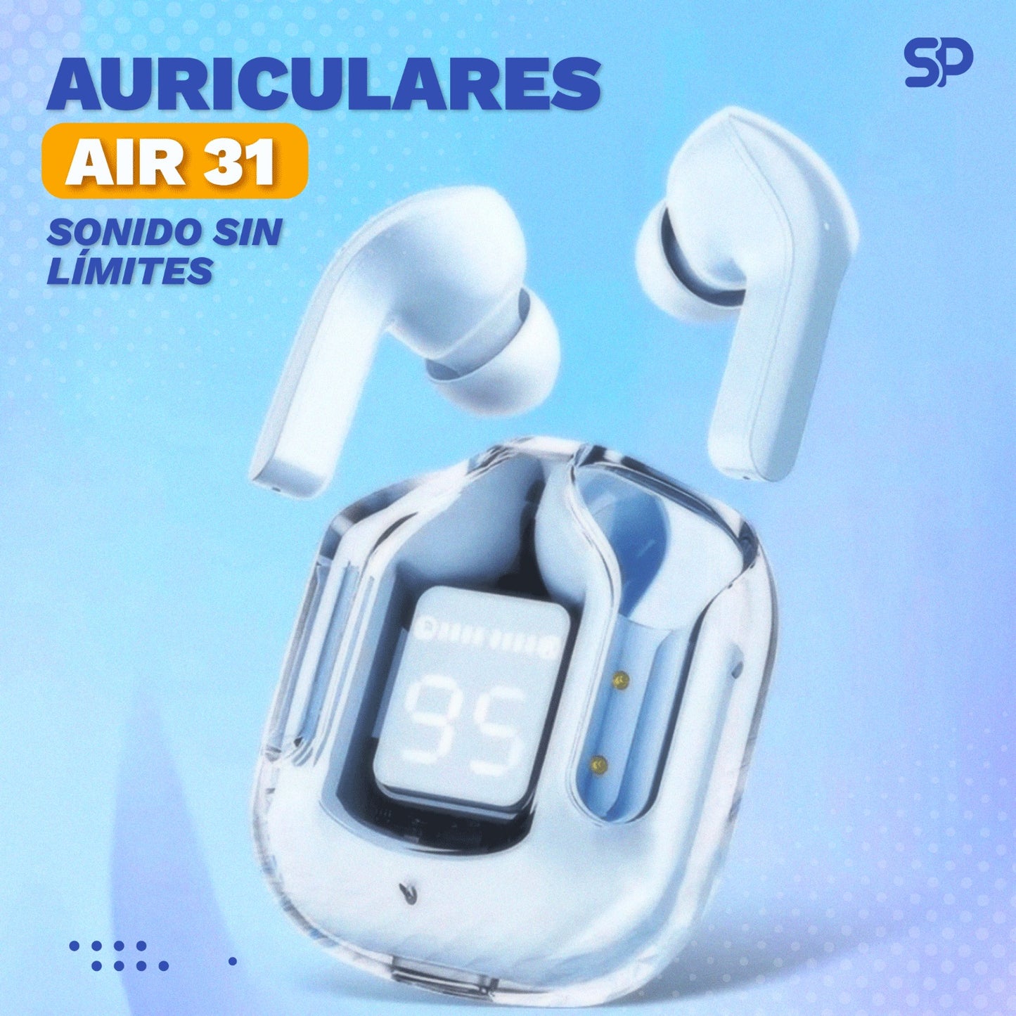 Auriculares Bluetooth Air31 con Pantalla LED