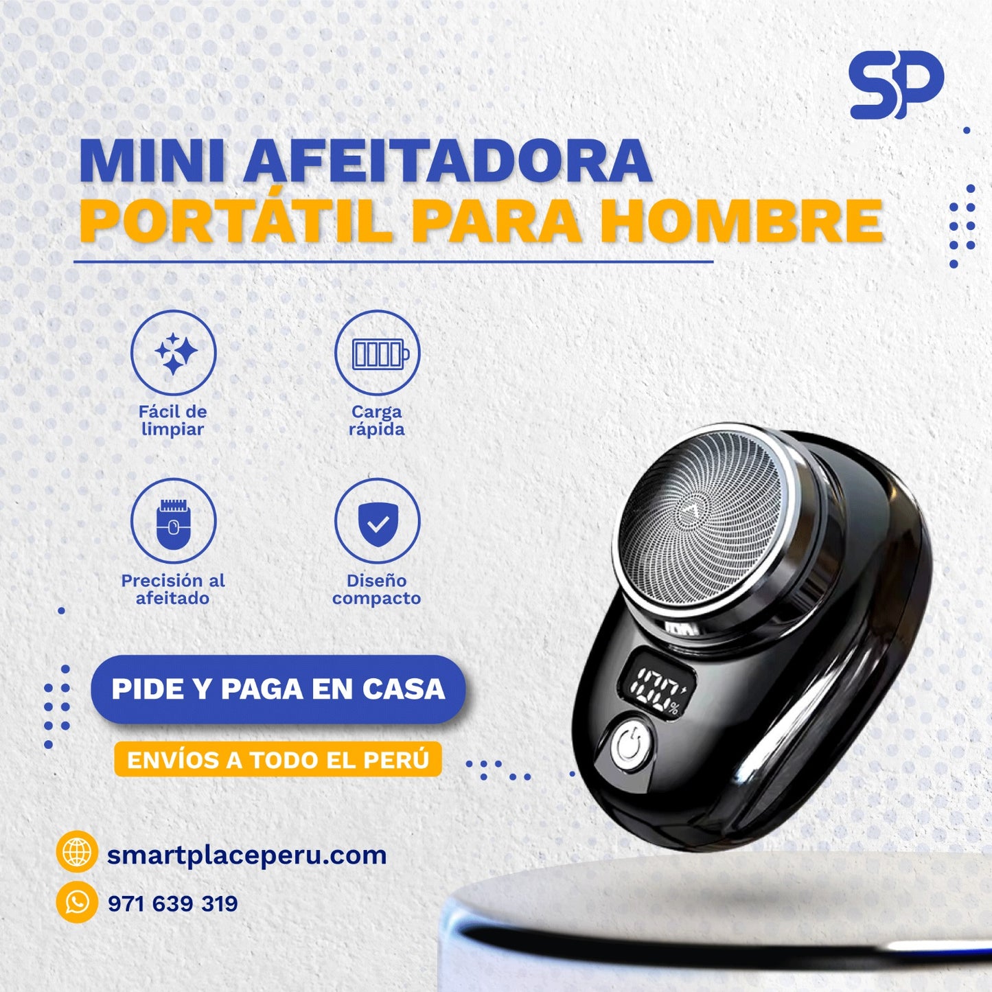 Afeitadora Portátil para Hombres