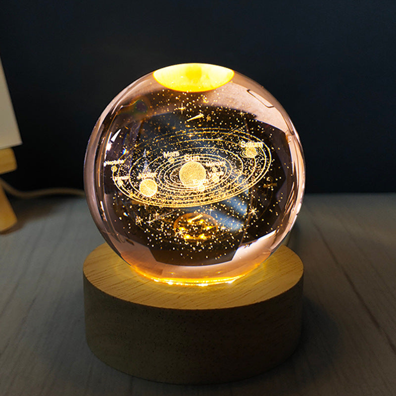 Lámpara Bola de Cristal 3D