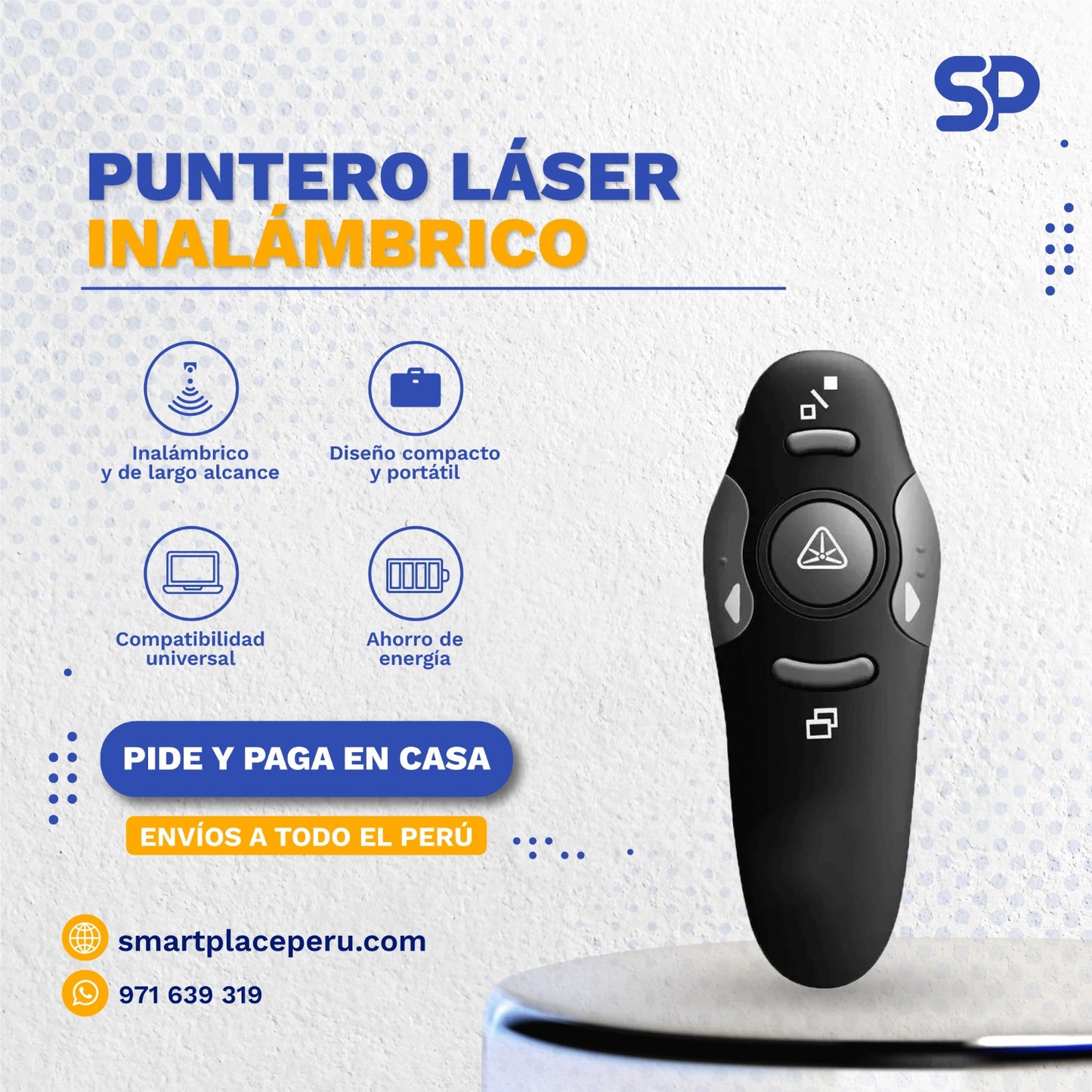 Puntero Láser inalámbrico para Presentación de Diapositivas