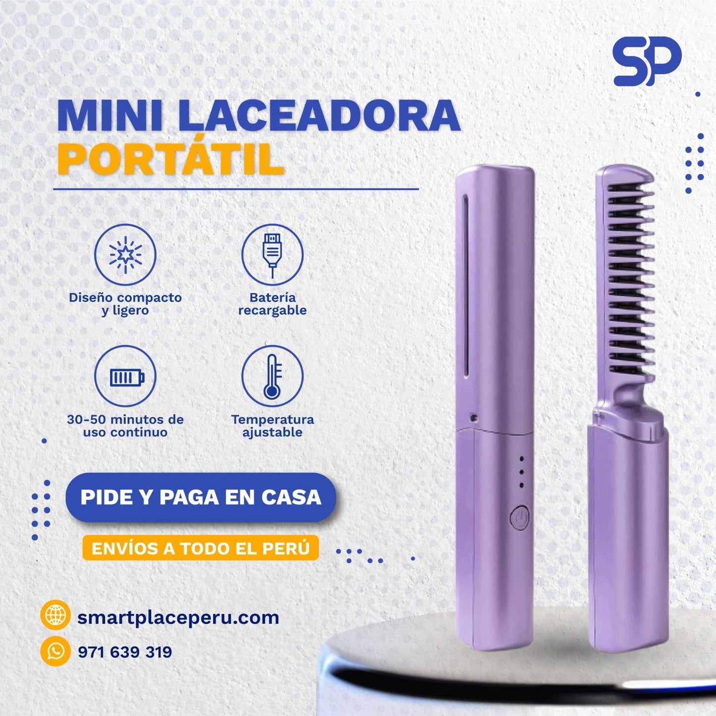 Mini Peine Alisador Portátil