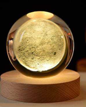 Lámpara Bola de Cristal 3D