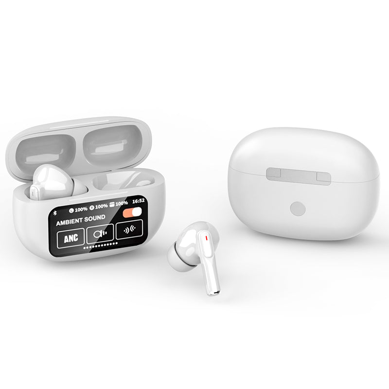 Auriculares Bluetooth A9 Pro con Pantalla Táctil