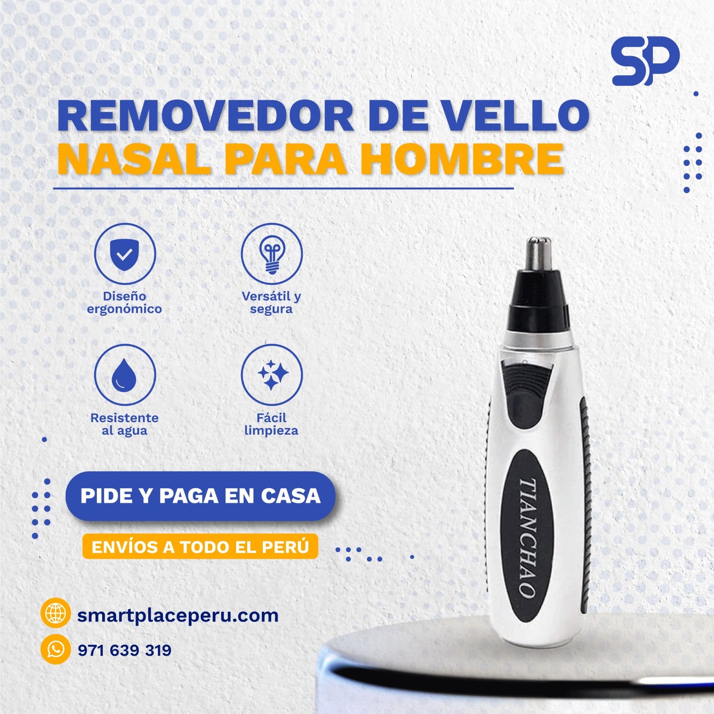 Removedor de Vello Nasal para Hombres