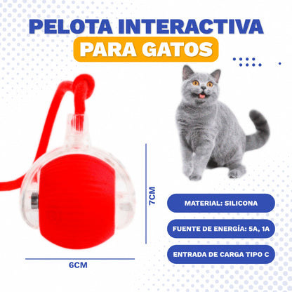 Pelota Inteligente Interactiva para Gatos