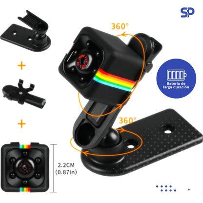 Mini Cámara Espía Full HD 1080P SQ11 con Visión Nocturna