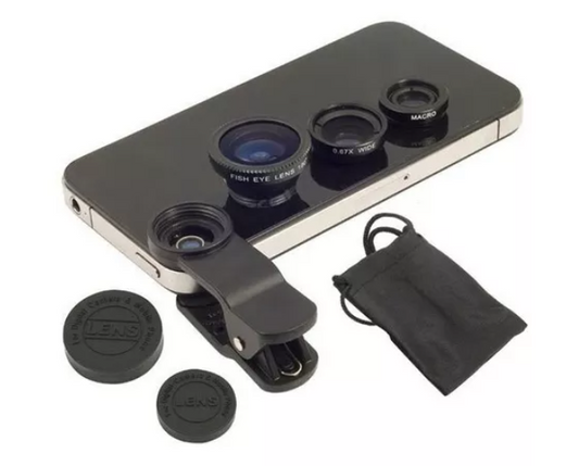 Lentes 3 en 1 para celular