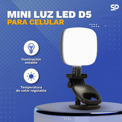 Mini Luz LED D5 con Tres Temperaturas de Color