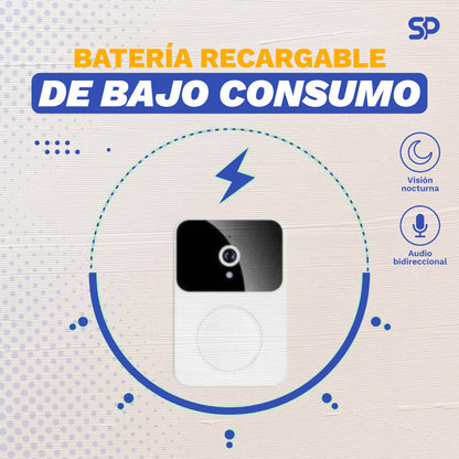Timbre Inalámbrico Inteligente con Cámara HD