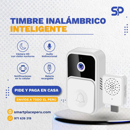 Timbre Inalámbrico Inteligente con Cámara HD