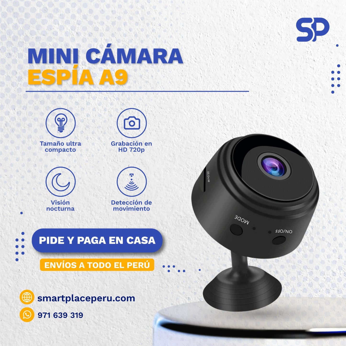 Mini Cámara Espía Full HD 1080p