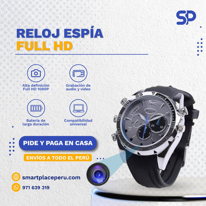 Reloj Espía inteligente con Visión Nocturna