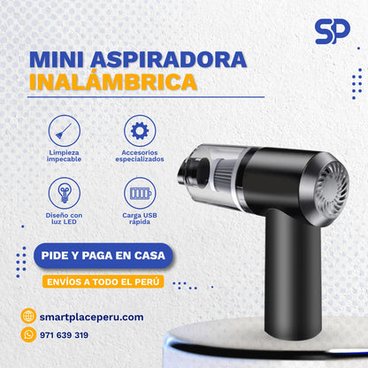 Mini Aspiradora Inalámbrica de Mano